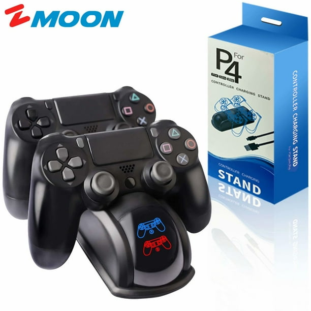 Ps4 Controller Charger Dock Station Zmoon Controller Charger With Upgraded Charging Chip Charging Dock Station For Playstation 4 Controller Regular Slim Pro Walmart Com Walmart Com
