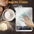 thumbnail image 5 of YIIYRY Rechargeable Food Scale for Kitchen,22lb/10kg Digital Food Kitchen Scale Stainless Steel with 5 Units for Coffee,Baking,Cooking,LCD Display,Silver, 5 of 12