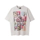 thumbnail image 1 of Tops vintage de verano de alta calidad de moda de algodón VEGES estampado de mangas cortas de alta calle suelta de gran tamaño camiseta casual lavada, 1 of 6
