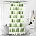 thumbnail image 2 of Christmas Tree Shower Curtain Green Christmas Tree New Year and Merry Christmas Polyester Fabric Bathroom Shower Curtain 72X72 Inches with 12pcs Hooks, 2 of 5
