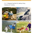 thumbnail image 2 of 2 in 1 Collapsible Dog Bowls for Travel, Dog Portable Water Bowl Pet Feeding and Watering Dish for Dogs Cats Pet Foldable Feeding Watering Dish for Traveling Camping Walking, BPA Free, Blue, 2 of 7