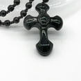 thumbnail image 5 of Black Obsidian Stone Cross Necklace Jewelry For Men Womens Pendants Amulet Gifts Z9Y7, 5 of 9