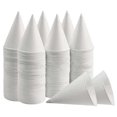thumbnail image 3 of White Paper Cone Cups, Snow Cone Cups,Coated Leakproof Cone Paper Cups for Slush, Shaved Ice, Water 400Pcs, 3 of 5