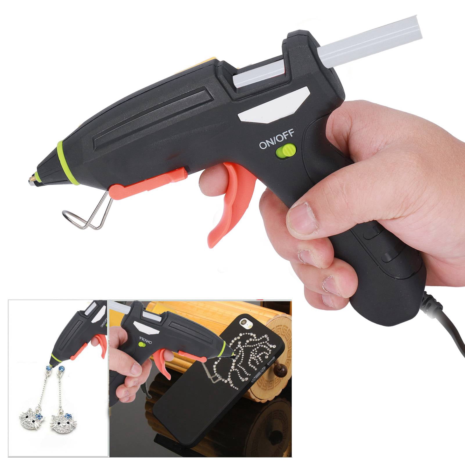 Yajisi Cordless Mini Hot Melt Glue Gun Kit, USB Rechargeable 3.7V 2400mAh Battery Powered Repair Tool for Arts, DIY Crafts, and Home Quick Repairs, Includes 5 Glue Sticks (10.24 inches / 26 cm)