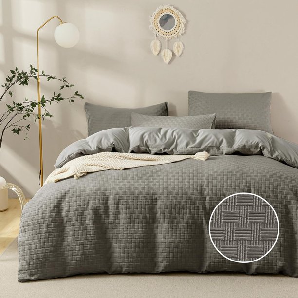 Funda Nórdica Queen Size - 3 piezas de microfibra suave y transpirable de punto