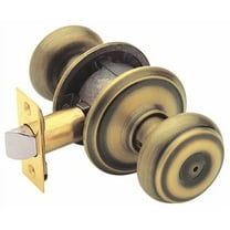 Schlage F40VGEO609 Georgian Privacy Knob, Antique Brass