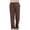 Brown, variant on Men's Linen Pants Lightweight Breathable Straight Leg Loungewear Elastic Waist Drawstring Loose Fit Casual Trousers with Pockets for Daily Outdoor Commute Blue L