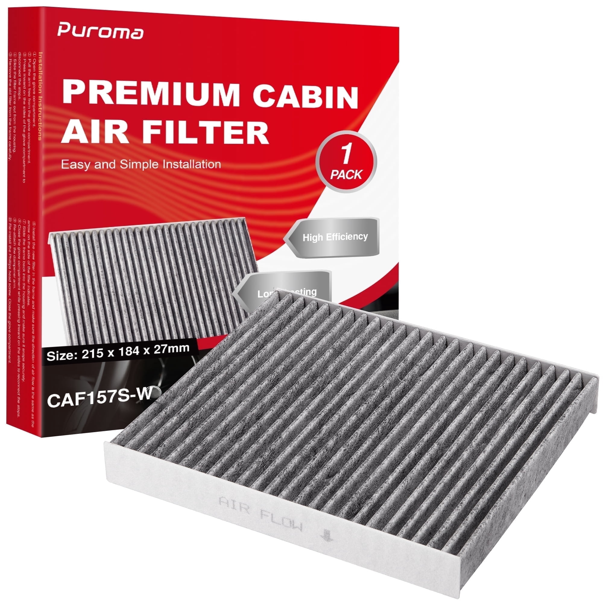 ECOGARD Cabin Air Filter Fits 2019-2025 Toyota RAV4 Corolla Prius
