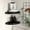 Black, variant on vidaXL Floating Corner Shelf Oak 9.8"x9.8"x1.5" MDF