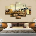 thumbnail image 3 of TISHIRON 5PCS Framed Canvas Wall Art Set,60"x40" Dutch Windmills at Dusk Canvas Art Decor, 3 of 7