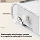 thumbnail image 3 of Caja para Guardar Caja para Con Ruedas Tipo Cajón La Puerta Lateral Del Refrigerador Se Apilar Con Una Rejilla para Guardar (B) Blanco Glaciar [Cajón Una Sola Capa], 3 of 9
