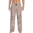thumbnail image 1 of Balery Rose Gold Marble Texture Pantalones de pijama para hombre, pijama ultraligero, pantalón de descanso-3X-Large, 1 of 6
