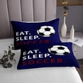 thumbnail image 3 of Erosebridal American Football Coverlet Set King,Rugby Game Bedding Set,Sport Gamer Room Decorative,Ultra Soft,3 Pieces, 3 of 5