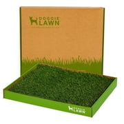 Angle View: DoggieLawn Real Grass Disposable Potty Box Large