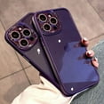 thumbnail image 3 of Luxury Glitter Diamond Transparent Case For iPhone 15 14 13 12 11 Pro Max Plus Protection Shockproof Bumper Cases Cover PURPLE For iPhone 11Pro, 3 of 6