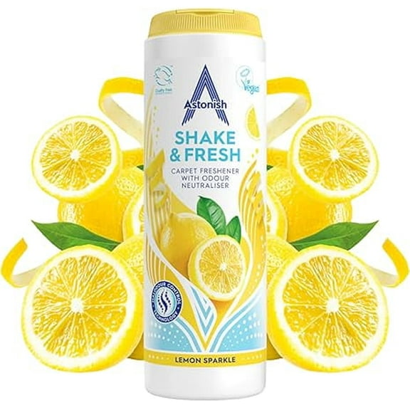 Astonish Shake & Fresh Carpet Powder, Lemon Sparkle Scent, 1 Count