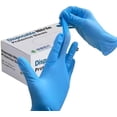 thumbnail image 1 of MCHAIMKO Nitrile Gloves, 100 Count, 4 mil, Disposable Latex-Free, Food Safe, Cleaning, Health, 1 of 7