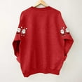 thumbnail image 4 of Hipattires Womens Christmas Sweatshirts , Womens Christmas Clothes , Graphic Loose Fashion Long Sleeve ， Red, 4 of 4