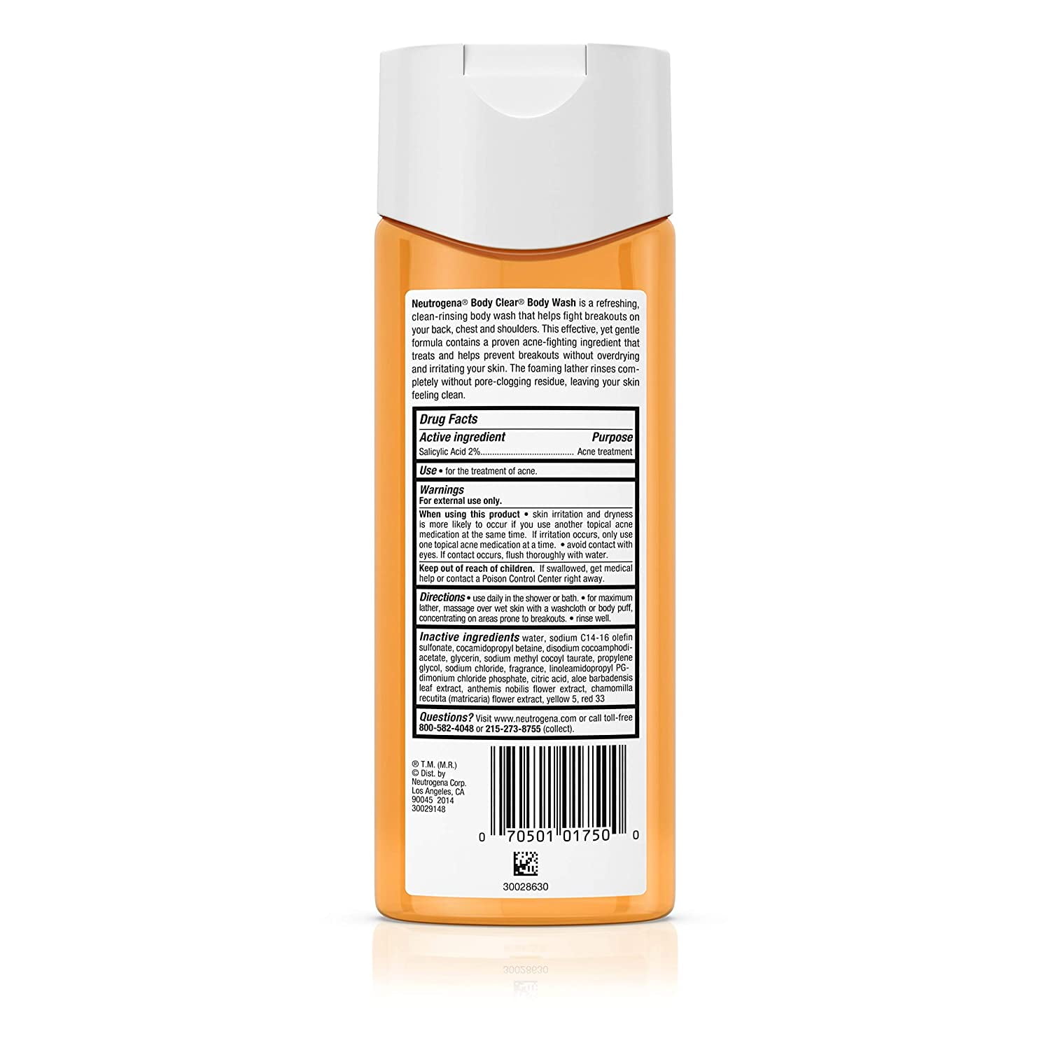Neutrogena Body Clear Body Wash 8.50 oz (Pack of 4)