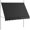 05#Black, variant on DUOSONG Outsunny Manual Retractable Awning, 118" Non-Screw Freestanding Patio Sun Shade Shelter With Support Pole Stand And Uv Resistant Fabric, For Window, Door, Porch, Deck, Beige Beige Aluminum
