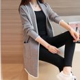 thumbnail image 5 of Vedolay Fall Sweaters for Women Lightweight Cardigan Comfy Going Out Fall Coat Gray,M, 5 of 5