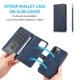 thumbnail image 5 of Funda tipo cartera de PU con tapa para iPhone 14 Pro, con cordón, ranuras para tarjetas, función atril, compatible con carga magnética, anticaídas y protección total., 5 of 5