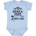 thumbnail image 3 of Inktastic Mema and Papa Love Me Girls Baby Bodysuit, 3 of 5