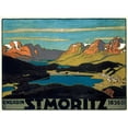 thumbnail image 2 of Burger, Wilhelm F. 14x11 Black Ornate Wood Framed with Double Matting Museum Art Print Titled - St. Moritz/Engadin, 2 of 4