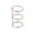 D, variant on 3-Ring Loose Leaf Binder Mechanism, Metal Book Binding Spine with 100-Sheet Capacity for DIY Planner Notebook Journal
