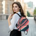 thumbnail image 6 of FORMRS Mini Backpack Purse for Women Quilted Travel Daypack Casual Shoulder Bag, Pink Geometric, 6 of 7