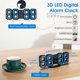 thumbnail image 2 of 3D LED digital alarm clock, wall clock, digital clock, 3D LED alarm clock with 3 adjustable brightness, 2 of 5