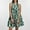 Green, variant on ITSAME Women's Smocked Midi Dress, Plus Size Sleeveless V Neck Holiday Boho Floral Prints Dresses Black 5XL