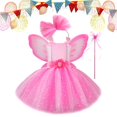 thumbnail image 2 of Elegant Dress Up For Girls Toddler Party Gown With Sequin Puffy Tutu Skirt And Sleeveless Design For Birthday Pageant Holiday Celebration Outfit Toddler Baby Girls Shiny Butterfly Tutu Dress, 2 of 6