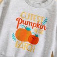 thumbnail image 2 of Gibobby Playera Termica Para Niños Bebé BbayToddler Bebé Niños Niñas Halloween Calabaza Estampado Manga Larga Tops Niños Otoño Invierno Ropa(Gris, 12-18 Meses), 2 of 5