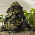 thumbnail image 1 of Design Toscano Trois Est une Statue de Tortue Empilée par la Foule, 1 of 1