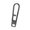 Black, variant on Titanium Alloy Carabiner Keychain Clip Pull Tab Easy Replacement Compact Detachable Zipper Pull for Wallets Suitcases Luggage Black
