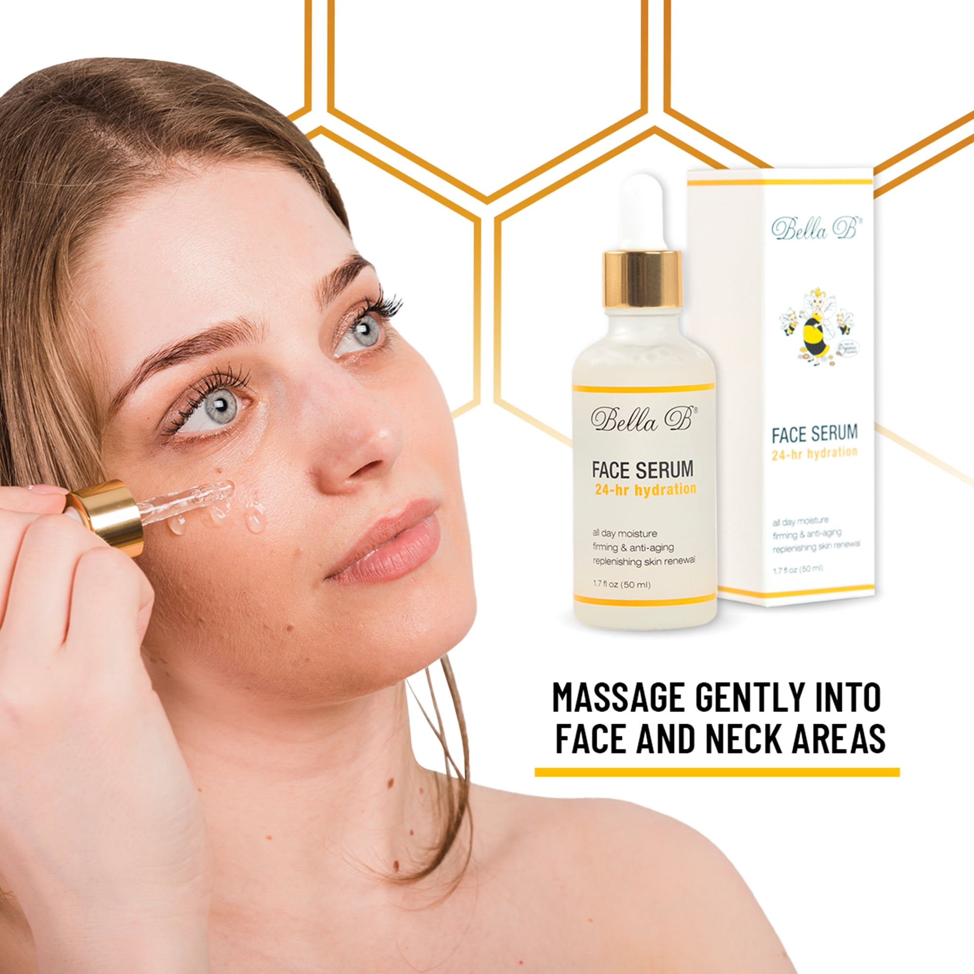 BELLA B Face Serum 1.7 oz Bottle - Facial Glow - Pregnancy Skin Care - Pregnancy Safe - Healthy Beauty - Natural Face Serum - Anti Aging Serum for Skin - Organic Serum for Face