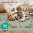 thumbnail image 4 of ODIKA Fuzzy Centerpiece Fluffy Dots Winter Tones Alfombra Para Sala for Playroom, Bedroom, Reading Nook, Pet Friendly & Kids Safe Play, 4 of 7
