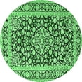thumbnail image 1 of Ahgly Company Indoor Round Persian Emerald Green Traditional Area Rugs, 3' Round, 1 of 4