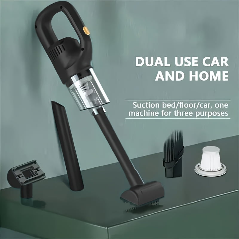 Powerful Cordless Handheld Vacuum for Home, Car & Office - Lightweight, Portable, USB-C Rechargeable, 3KPa Suction, Quiet 20dB