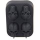 thumbnail image 3 of FLZONE 4 Gitter 3D Totenkopf Silikon Eiswürfelform, lustiger Eisschädel para whisky, cócteles, Likör y Saft Getränke mit Mini-Trichter Ormromra LKX-1079, 3 of 8