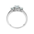 thumbnail image 2 of 1.00 Carat (Ctw J-K , I2) Three Stone Diamond Engagement Ring in 10K White Gold for Women, 2 of 6