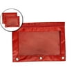 thumbnail image 1 of Dvruxg 2 Pcs Pencil Pouch, Three-hole Pencil Case Single Zipper Transparent PVC Document Storage Bag, Large Capacity Pencil Pouch with Zipper Clear Binder Pencil Case, 1 of 5