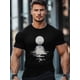 thumbnail image 5 of Men's T-Shirt,Short Sleeve Tee Shirt Casual Tops Full Moon Night Crewneck T Shirts for Men, 5 of 8