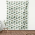 thumbnail image 4 of Ambesonne Floral Fabric by the Yard Upholstery, Colorful Roses and Leaves, 2 Yards, White Laurel Green, 4 of 5