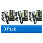 (3 pack) Wahl Lithium Ion All-in-One Beard Trimmer for Men - Black/ Silver Model 9888-600