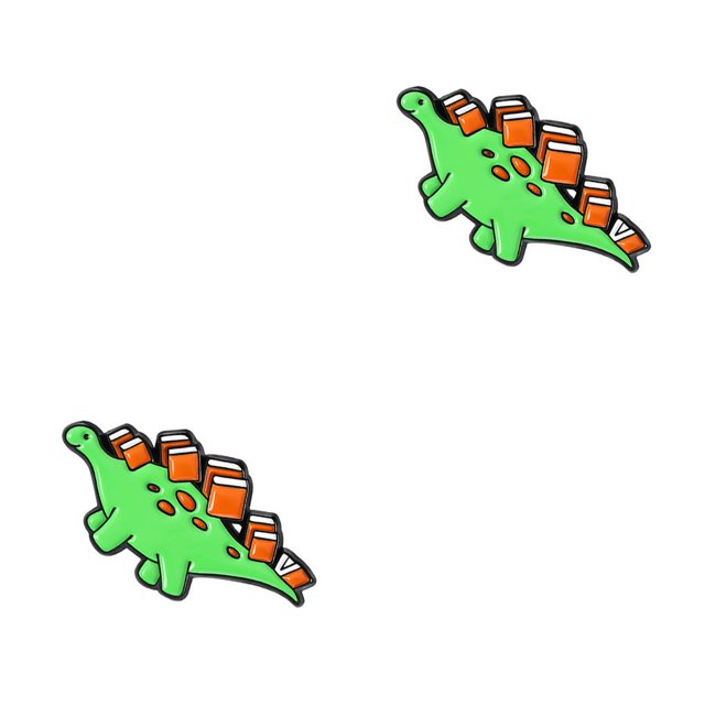 Guardurnaity Broches de esmalte de dibujos animados de aprendizaje, broches de Pin de ratón de biblioteca de dinosaurio, broche personalizado para niños, Type2 NO2 Guardurnaity CBP289137