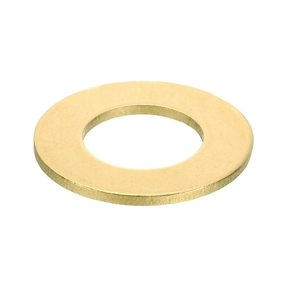 Uxcell M24 Flat Washer, Brass Ring Washers 44mm OD 2mm Thick Sealing Gasket Ring