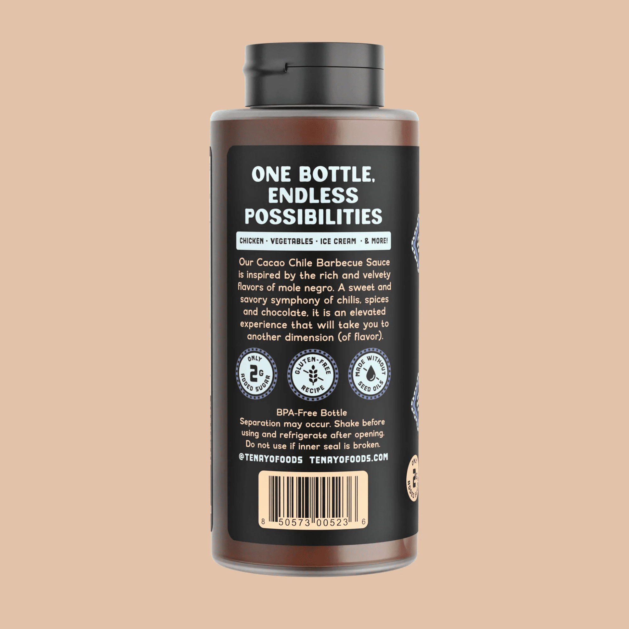Tenayo Cacao Chile Mexican-Style Barbecue Sauce, 13.5 oz