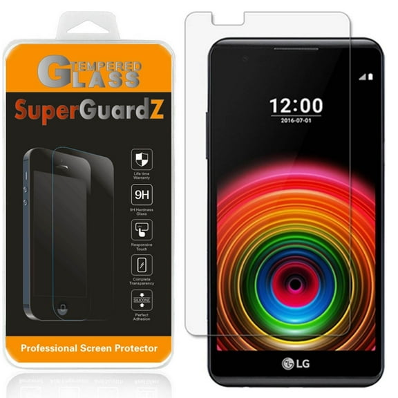 [2-Pack] For LG X Power - SuperGuardZ Tempered Glass Screen Protector [Anti-Scratch, Anti-Bubble]   LED Stylus Pen